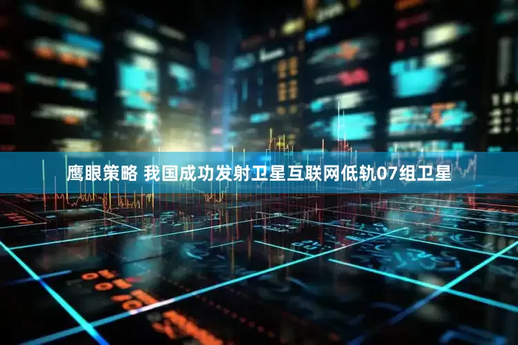 鹰眼策略 我国成功发射卫星互联网低轨07组卫星